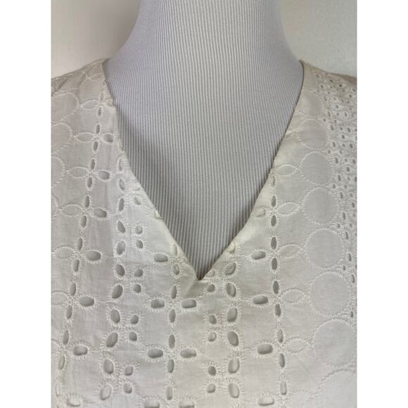 Miss Me White Eyelet and Ruffle Western Mini Dress, Size Small, White - Picture 5 of 13